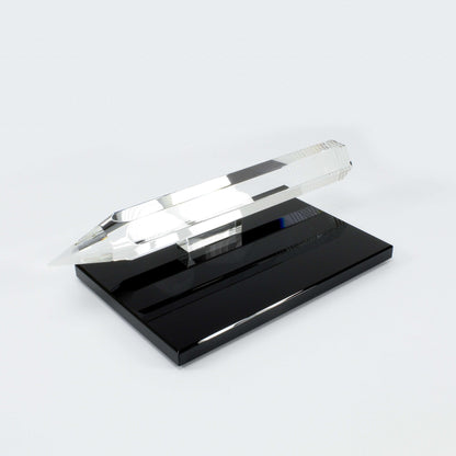Crystal Pencil Trophy with custom engraving for writing and academic recognition – Decade Awards