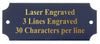 Perpetual Metal Plate | Engraved Plate - BLACK with Gold Lettering Decade Awards