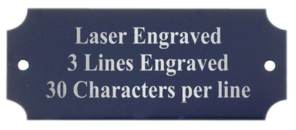 Perpetual Metal Plate | Engraved Plate - BLACK with Silver Lettering Decade Awards