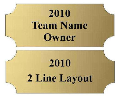 Personalized Perpetual Trophy Base | Cherry or Matte Black  | 5.25 Inch