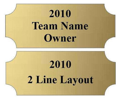 Personalized Perpetual Trophy Base | Cherry or Matte Black  | 5.25 Inch