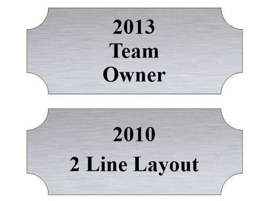 Personalized Perpetual Trophy Base | Cherry or Matte Black  | 5.25 Inch