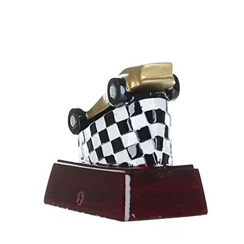 Pinewood Derby Color Resin Trophy | Engraved Racing Award - 4 Inch Tall Decade Awards