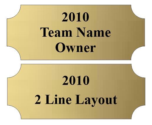 Fantasy Football Champion Perpetual Trophy | Engraved Football Perpetual Award - 22 Inch Tall Decade Awards
- Perpetual Plate 2 or 3 line options