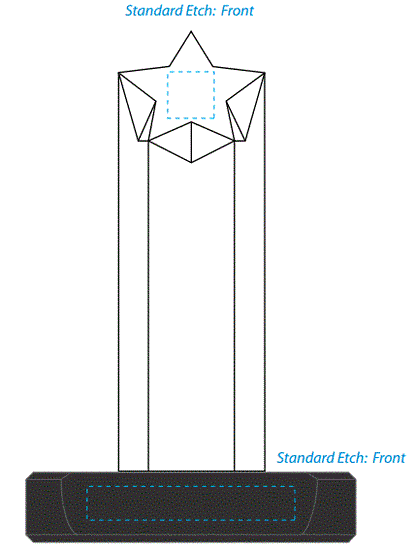 Prominence Star Trophy | Star Corporate Award - 5.5" Decade Awards
