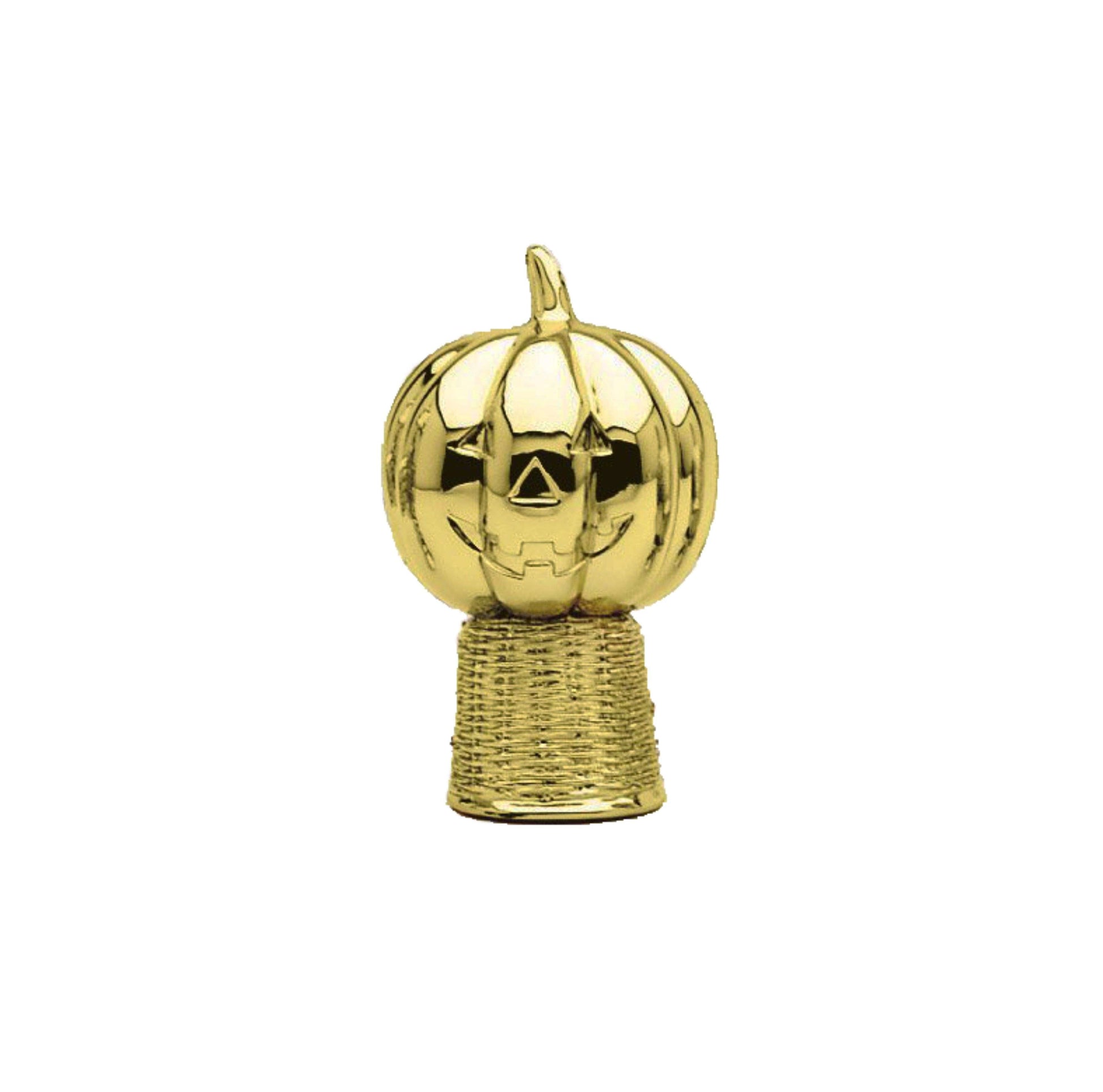 Engraved Pumpkinhead Halloween trophy with jack o lantern design and free custom engraving - 2025 edition by Decade Awards.