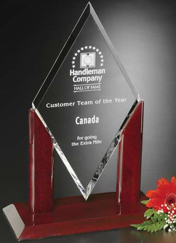 Quantum Crystal Corporate Award | Engraved Corporate Award - 13", 15.5" or 17.5" Decade Awards
