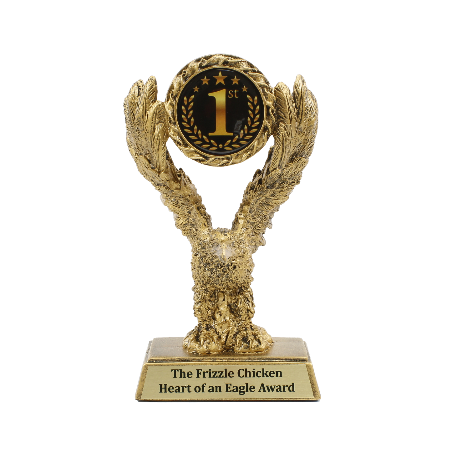 Eagle Place Trophy | 1st, 2nd or 3rd Place Awards | Personalized Gold Eagle Award | 8 Inches Tall
