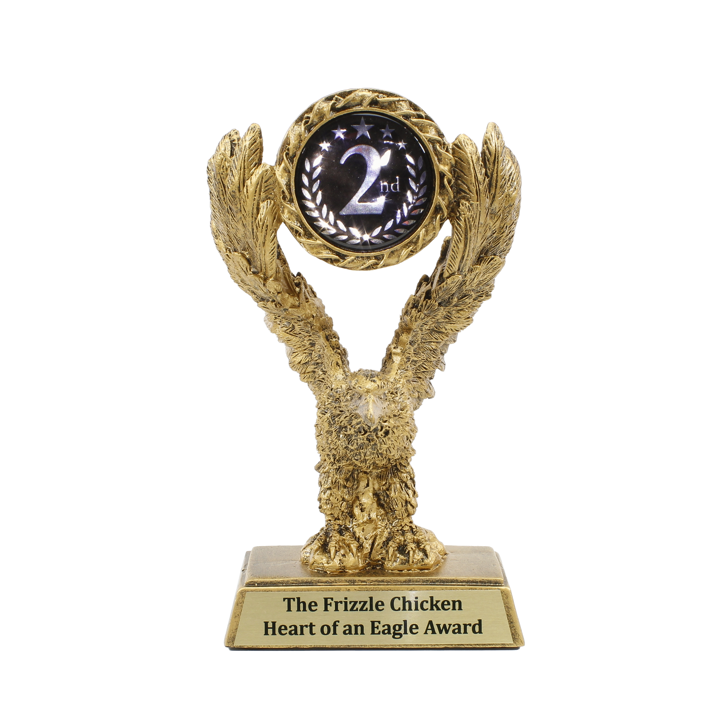Eagle Place Trophy | 1st, 2nd or 3rd Place Awards | Personalized Gold Eagle Award | 8 Inches Tall