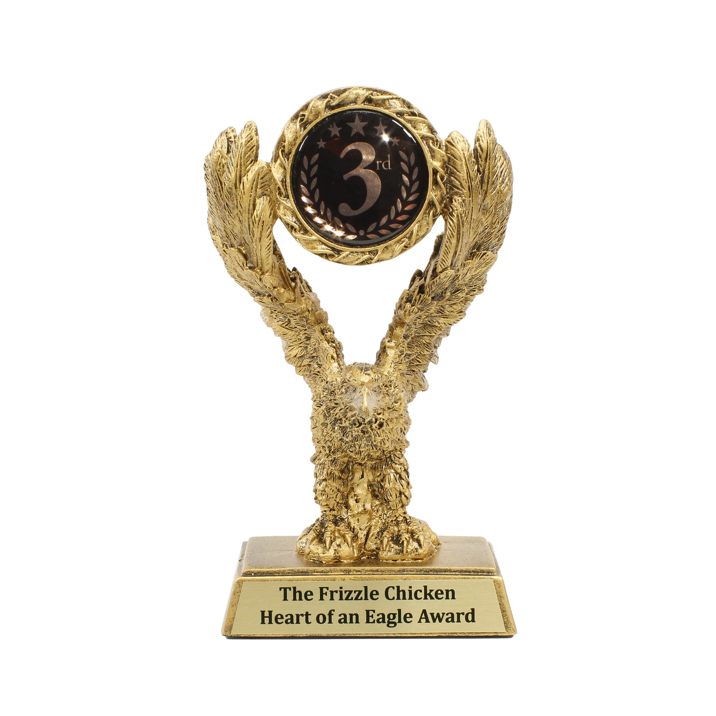 Eagle Place Trophy | 1st, 2nd or 3rd Place Awards | Personalized Gold Eagle Award | 8 Inches Tall