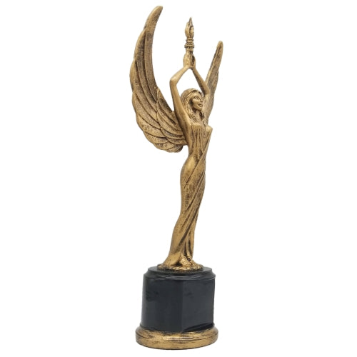 Achievement Trophy, Female  | Engraved Female Victory Award - - 12 Inch Tall Decade Awards