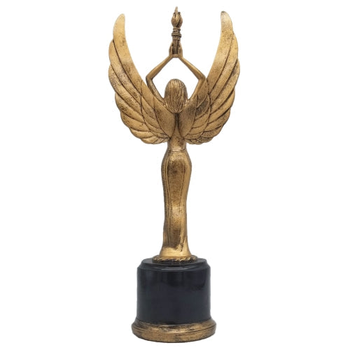 Achievement Trophy, Female  | Engraved Female Victory Award - - 12 Inch Tall Decade Awards