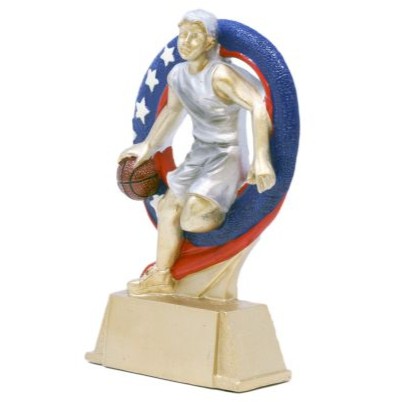 Basketball Superstar Trophy - Female | Engraved Woman Basketball Award 6.5 Inch Tall - Clearance