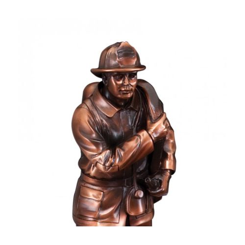 Fireman American Hero Trophy | Engraved Fireman Award - 12" Tall Decade Awards
