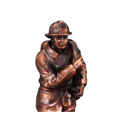 Fireman American Hero Trophy | Engraved Fireman Award - 12" Tall Decade Awards