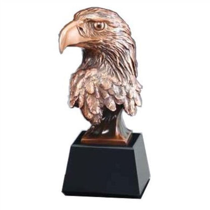 Eagle Head Trophy | Bronzed | Personalized Eagle Head Award | 8, 9 or 10 Inches Tall