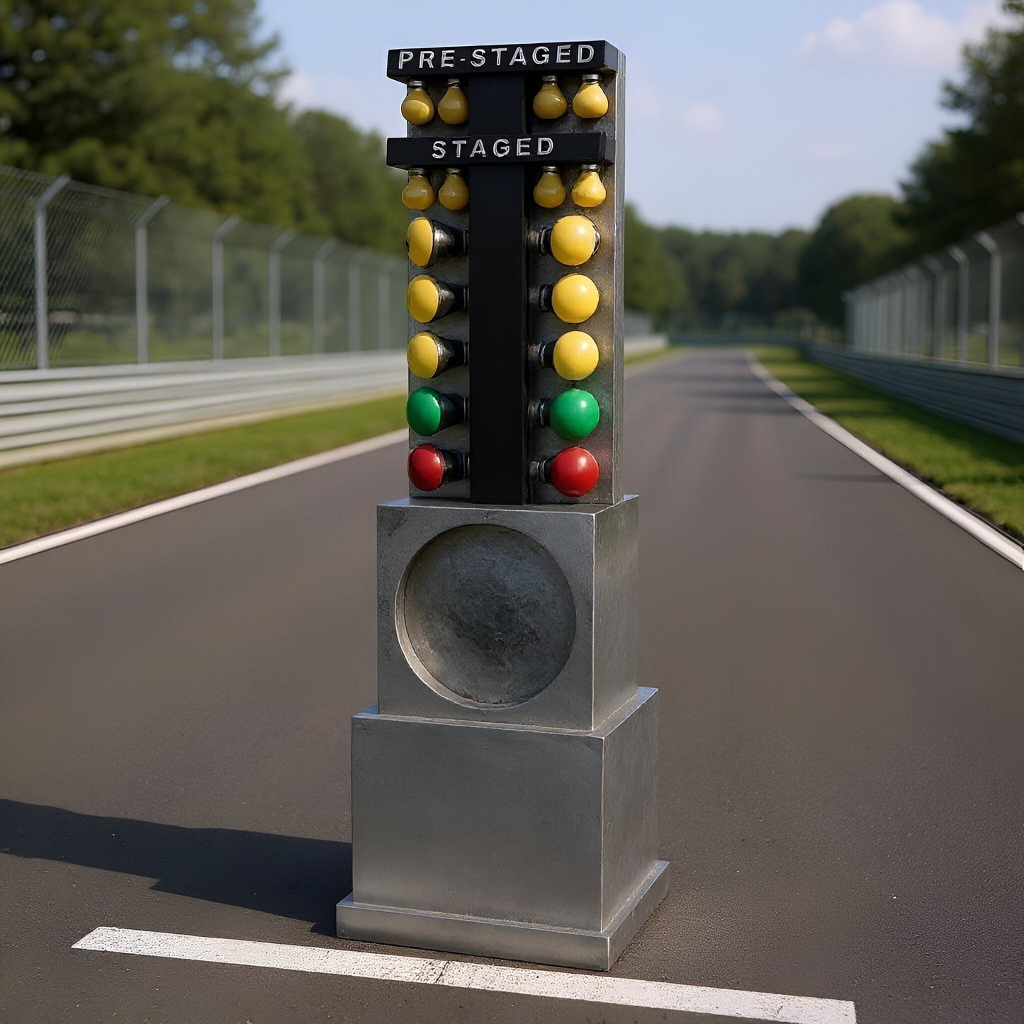 Starting Light Drag Race Trophy - 8.25 or 10 Inch Tall Decade Awards