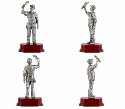 BBQ Trophy | Personalized Grill Master Award | 7.25 or 9.75 Inches Tall