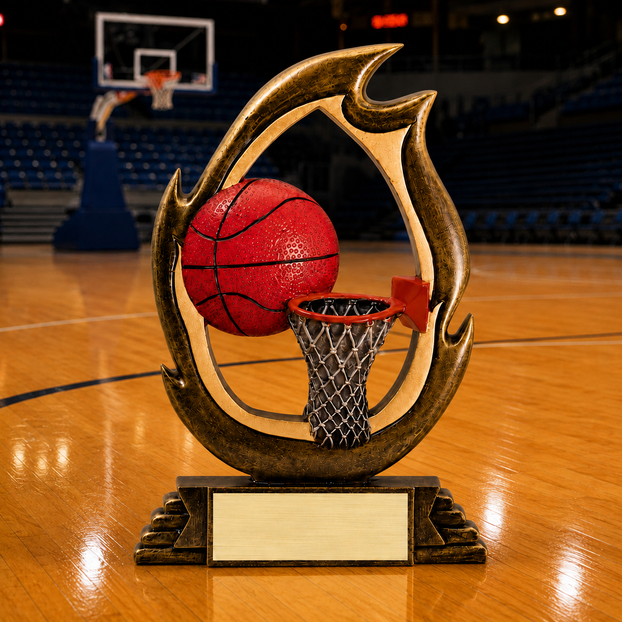 Basketball Trophy | Personalized Basketball Flame Series Award | 7.25 Inches Tall | CLEARANCE