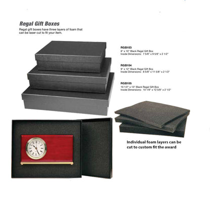 Presentation Box, Customizable Foam Insert | Presentation Boxes - 8x10, 9x12 or 10.5x13 Decade Awards