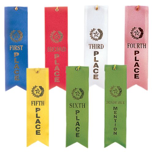 Award Ribbons - 1st - 6th Place or Honorable Mention Decade Awards