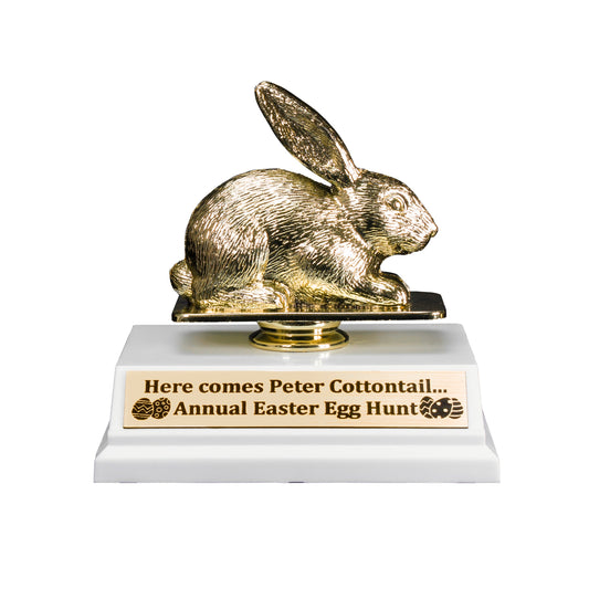 Golden Bunny Trophy – 6.5 Inch Tall
Perfect for Spring & Easter Celebrations Decade Awards