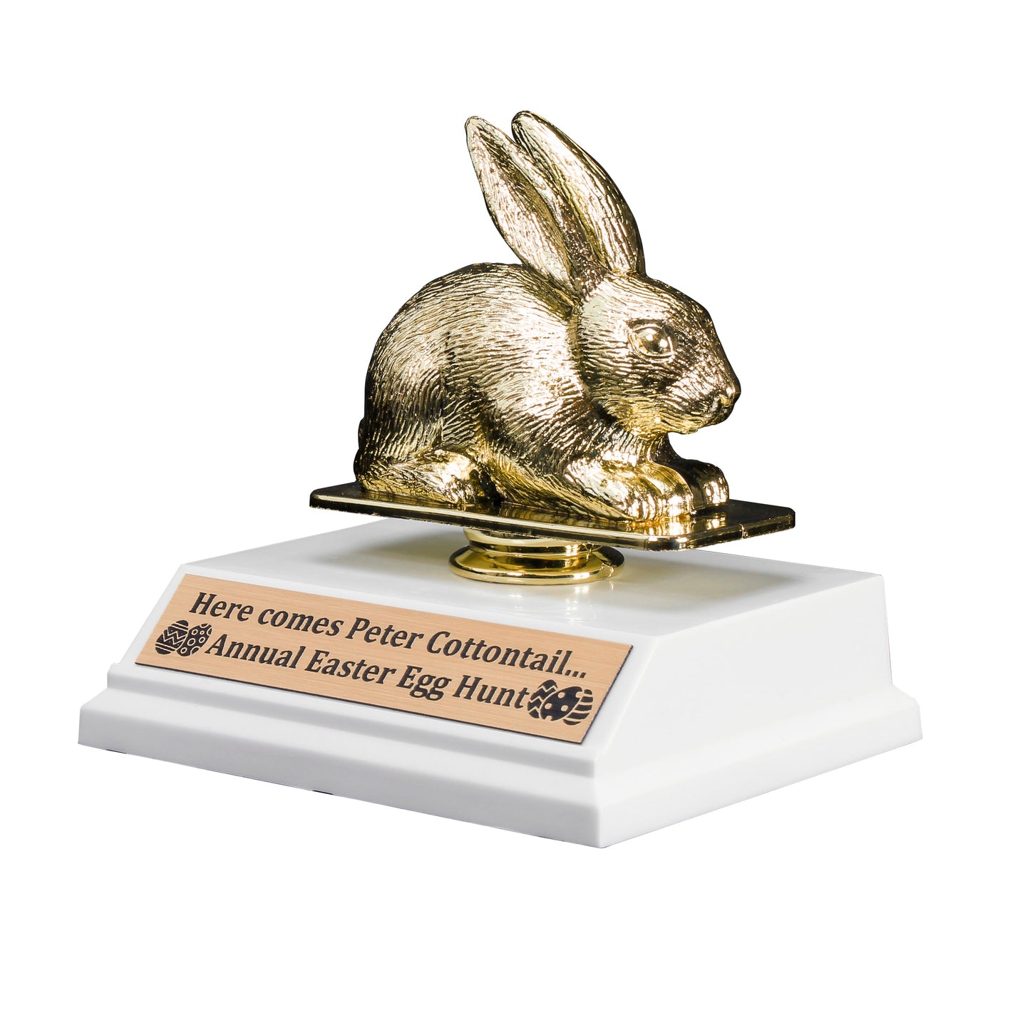 Golden Bunny Trophy – 6.5 Inch Tall
Perfect for Spring & Easter Celebrations Decade Awards