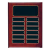 Perpetual Plaque - 9" x 12" | Engraved Piano Finish Rosewood Plaque with 12 Plates Decade Awards