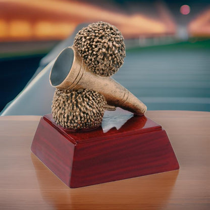 Cheer Sculptured Trophy | Engraved Spirit Award - 4 Inch Tall Decade Awards