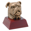 Bulldog Trophy | Sculptured Mascot | Personalized Bulldog Award | 4 Inches Tall