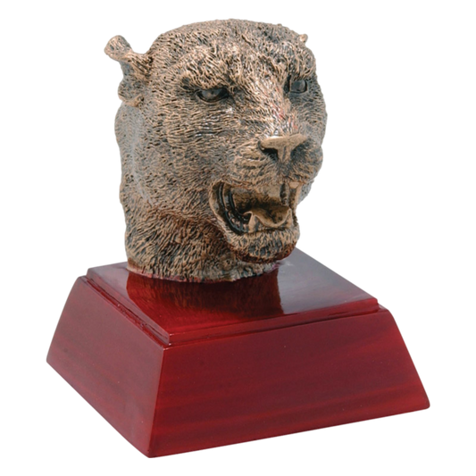 Jaguar Trophy | Sculptured Mascot | Personalized Panther Award | 4 Inches Tall