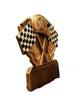 Racing Checkered Flags Trophy | Engraved Racing Award - 5 Inch Tall Decade Awards