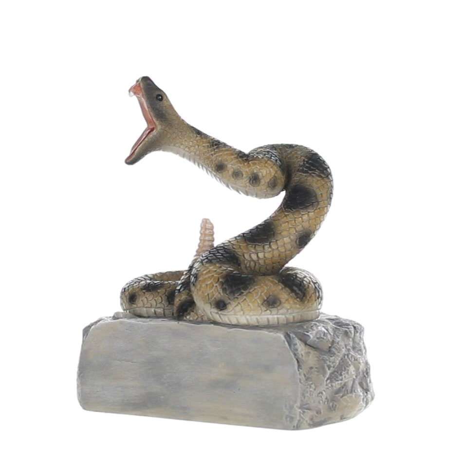 Rattlesnake Mascot Trophy | Engraved Color Snake Mascot Award - 6 Inch Tall Decade Awards