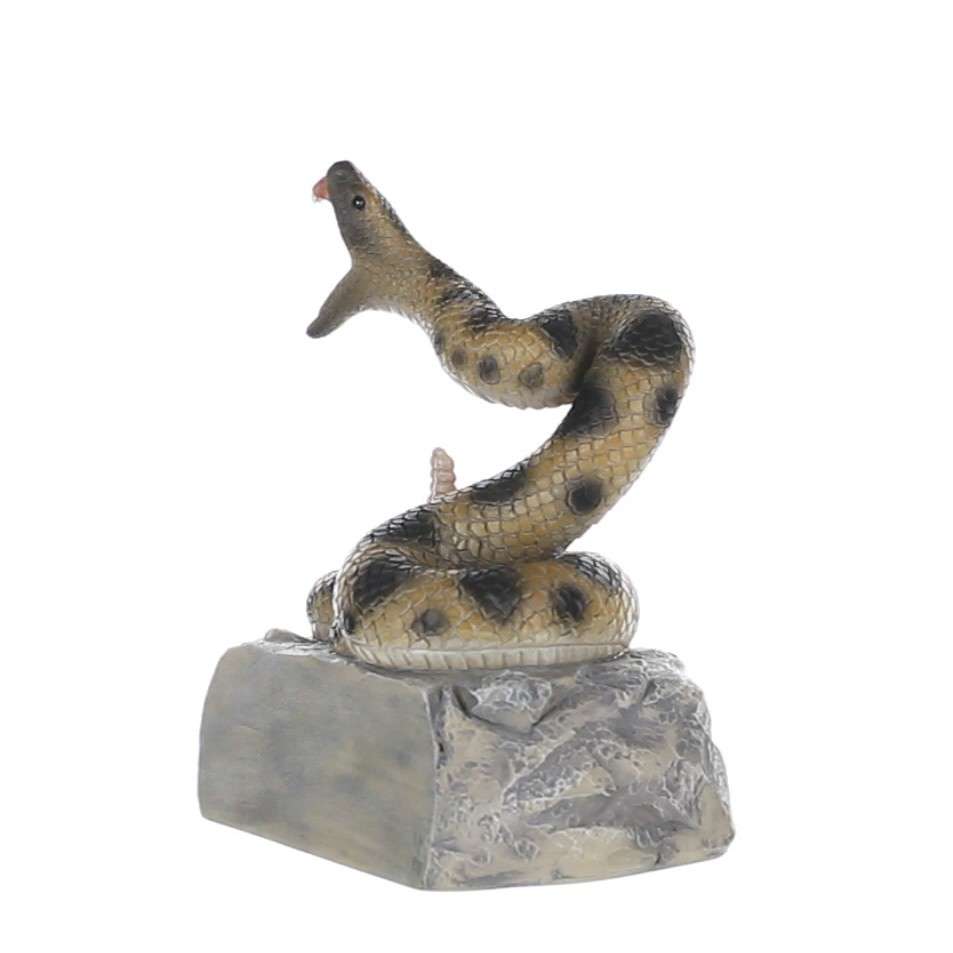 Rattlesnake Mascot Trophy | Engraved Color Snake Mascot Award - 6 Inch Tall Decade Awards