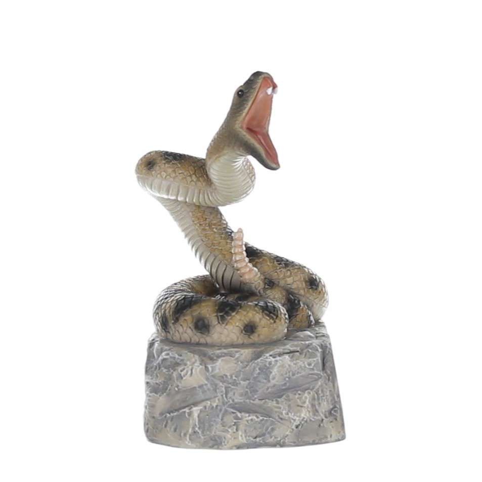 Rattlesnake Mascot Trophy | Engraved Color Snake Mascot Award - 6 Inch Tall Decade Awards