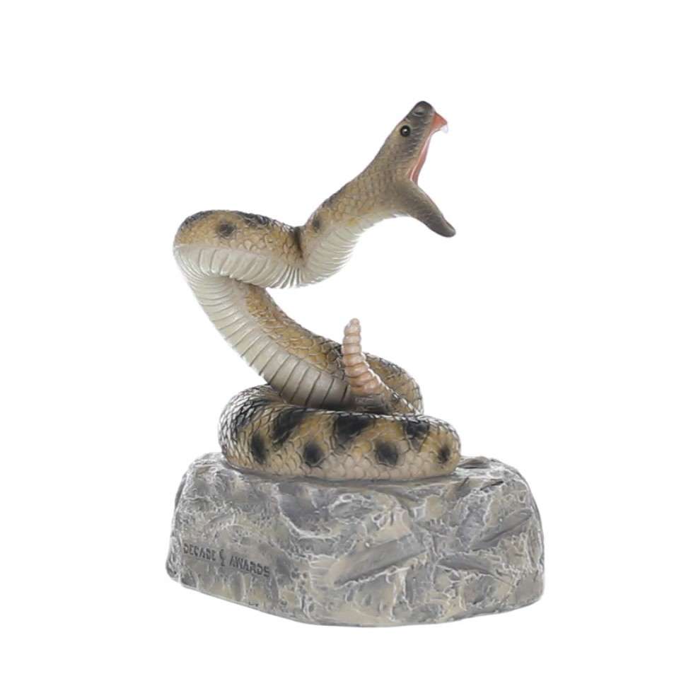 Rattlesnake Mascot Trophy | Engraved Color Snake Mascot Award - 6 Inch Tall Decade Awards