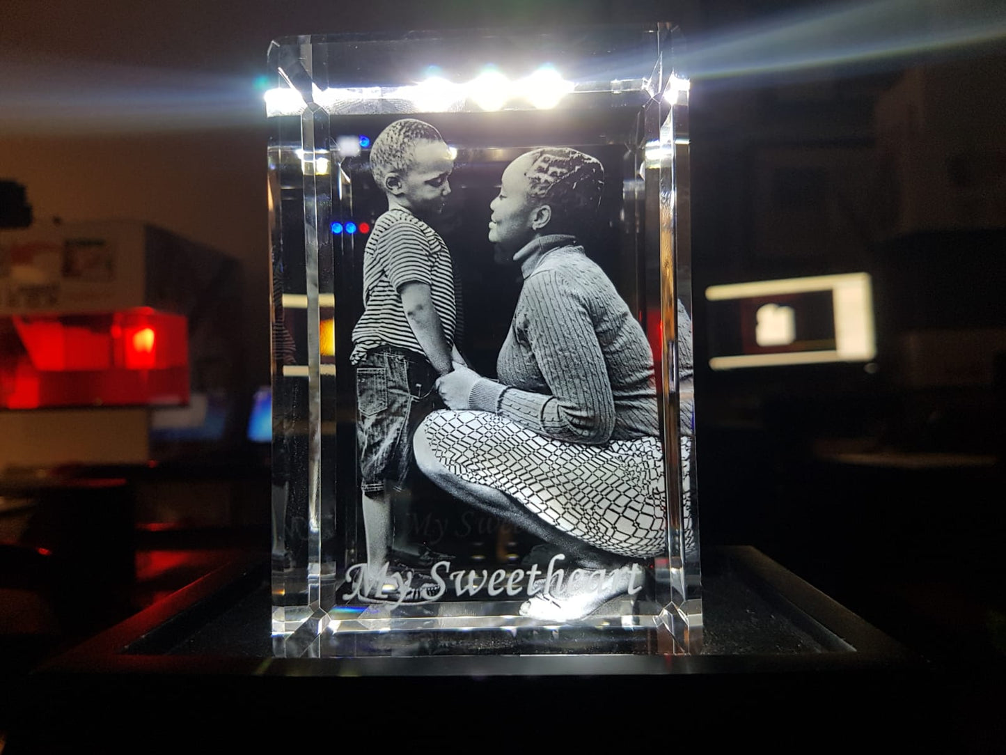 3D Subsurface Crystal Vertical Rectangle Crystal Award Decade Awards