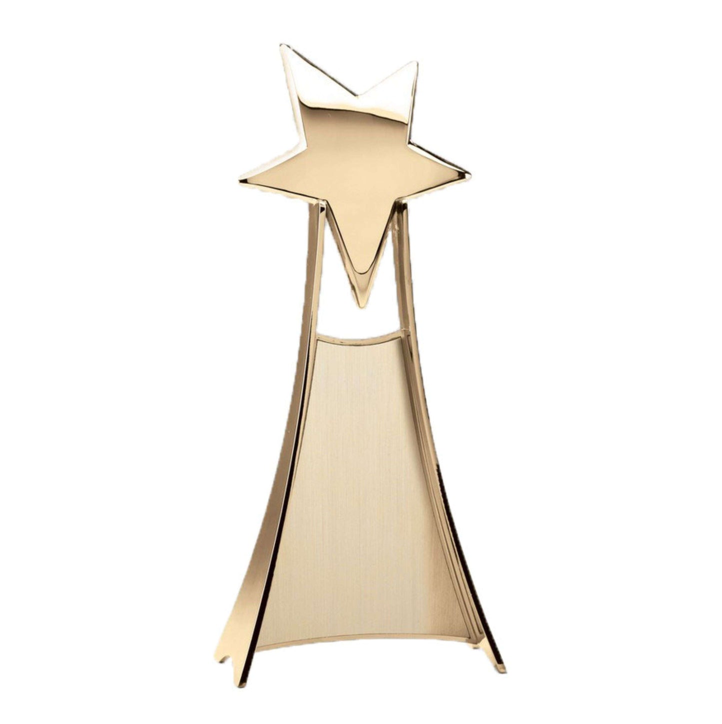 Rising Star Trophy - Gold or Silver | Engraved Star Corporate Award - 11 Inch Tall Decade Awards
