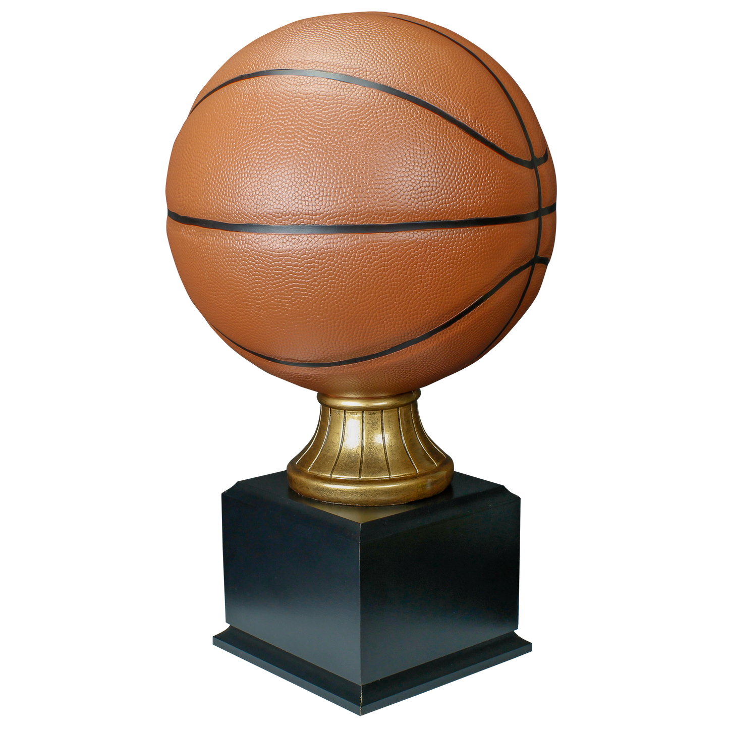 Personalized Basketball Trophy | Full Size Color Resin Basketball Award | 14.5 Inches Tall