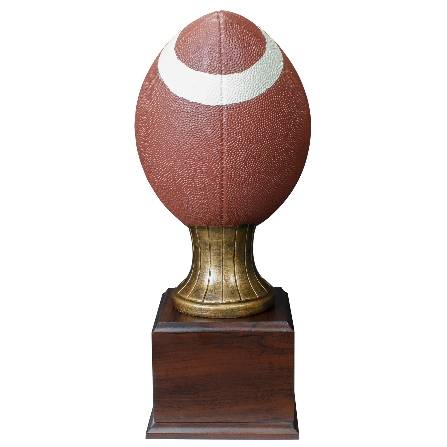 Personalized Football Trophy | Full Size Color Resin Football Award | 15 Inches Tall