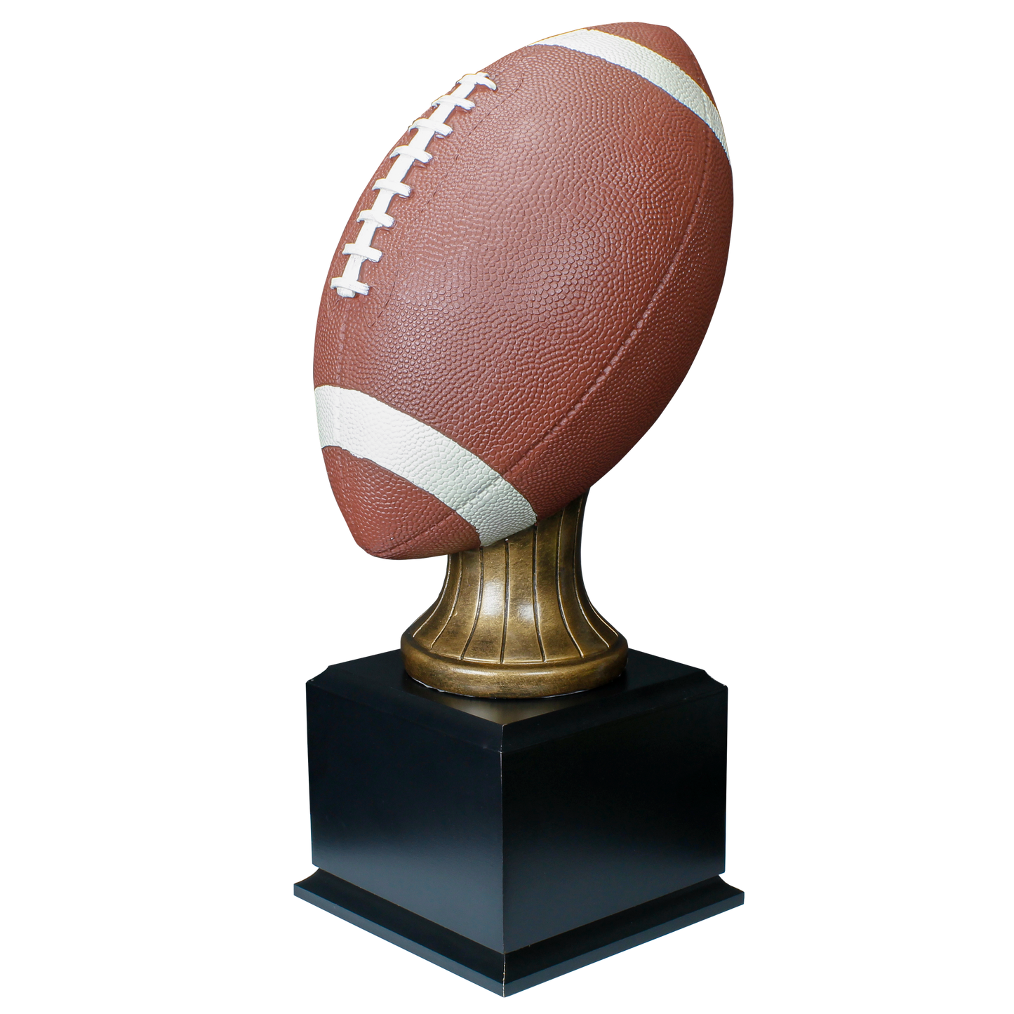 Personalized Football Trophy | Full Size Color Resin Football Award | 15 Inches Tall