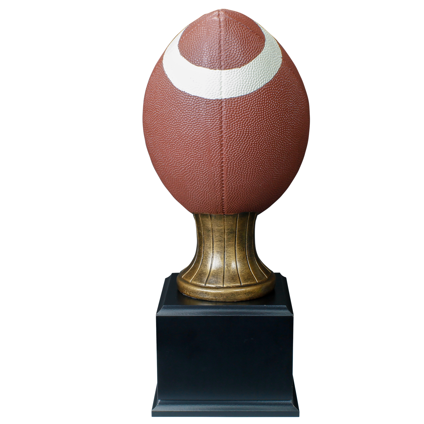 Personalized Football Trophy | Full Size Color Resin Football Award | 15 Inches Tall