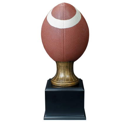 Personalized Football Trophy | Full Size Color Resin Football Award | 15 Inches Tall