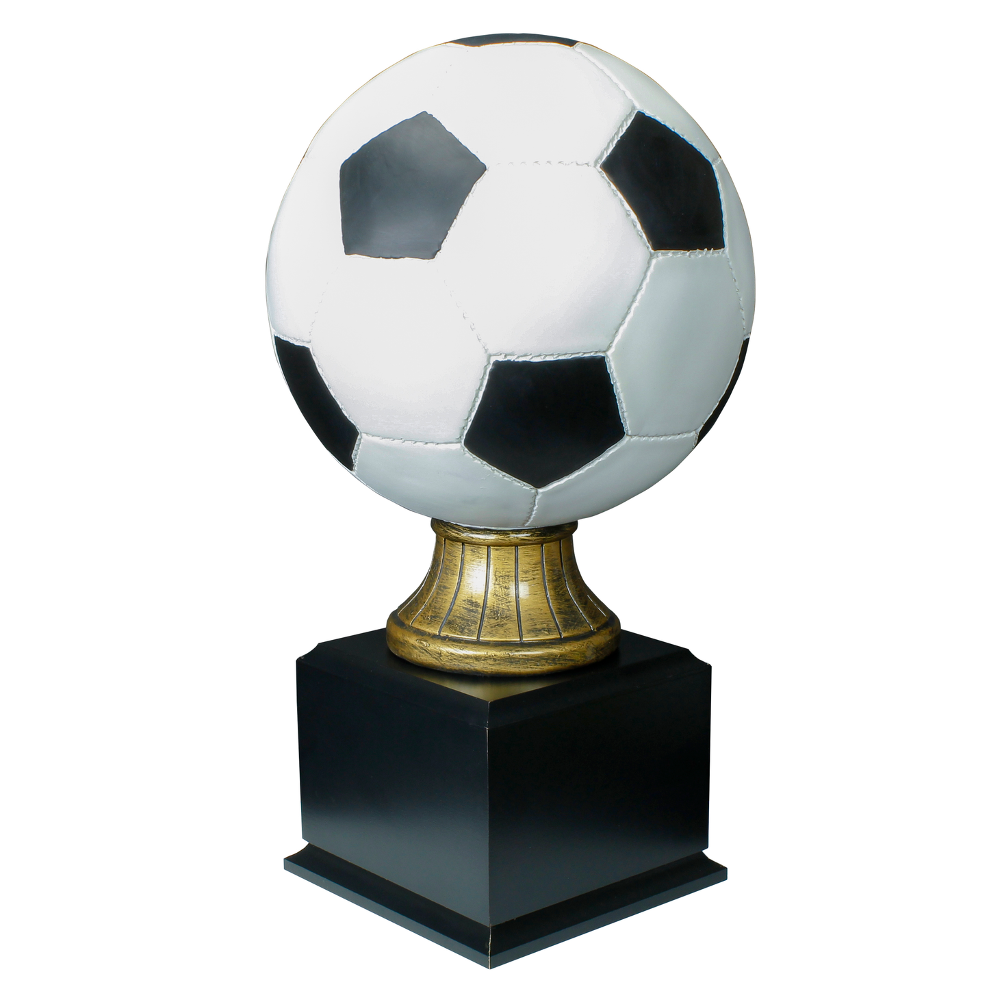 Personalized Soccer Trophy | Full Size Color Soccer Ball Award | 14.5 Inches Tall