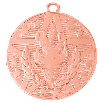 Personalized Victory Medal with Ribbon | Gold, Silver or Bronze | Superstar Medal | 2 Inches Wide