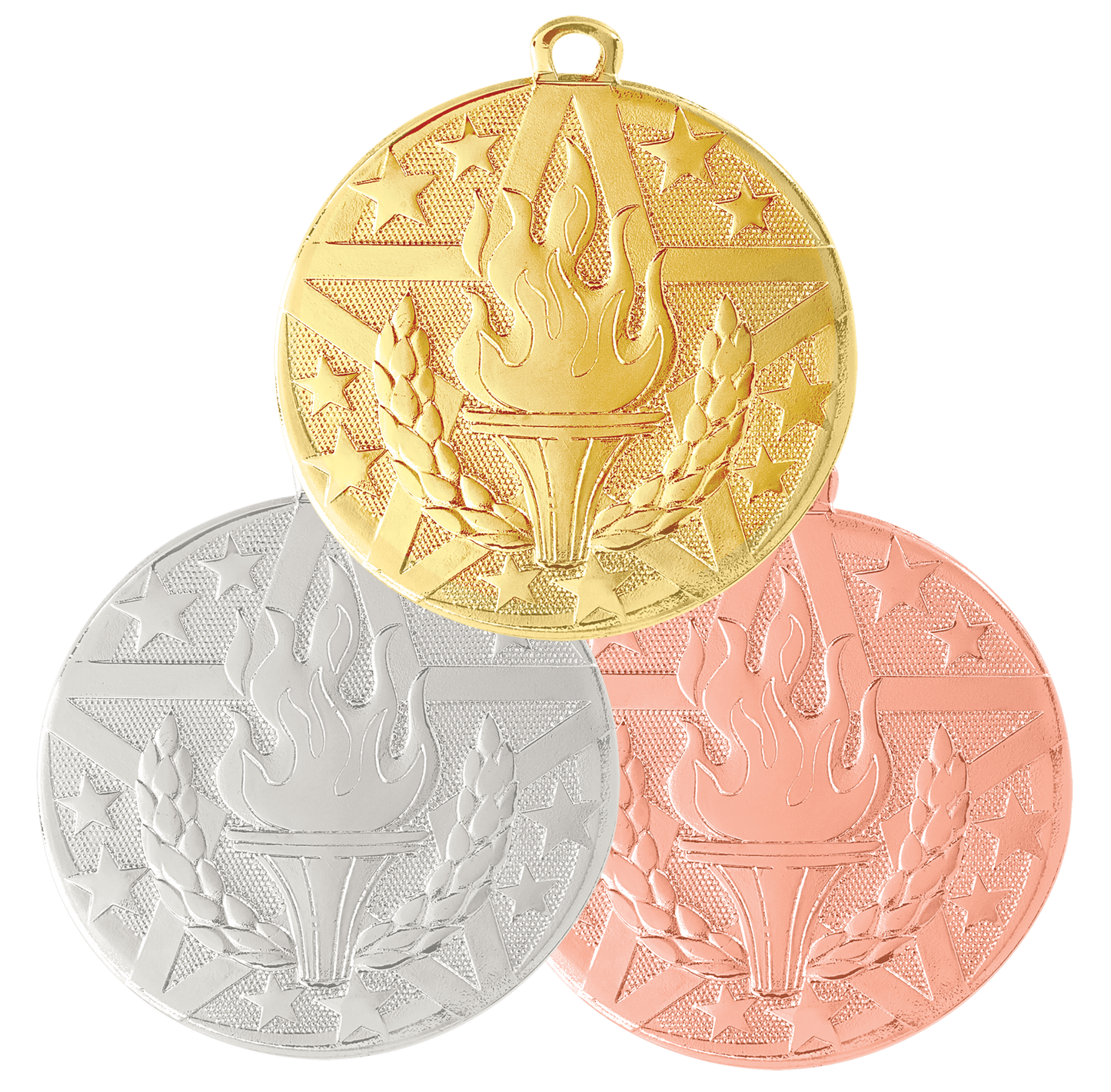 Personalized Victory Medal with Ribbon | Gold, Silver or Bronze | Superstar Medal | 2 Inches Wide