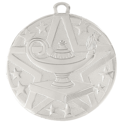Personalized Academic Medal with Ribbon | Gold, Silver or Bronze | Superstar Medal | 2 Inches Wide