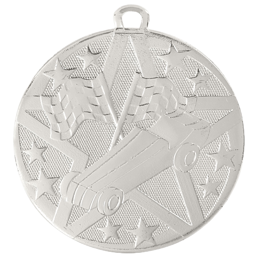 Personalized Racing Medal with Ribbon | Gold, Silver or Bronze | Superstar Medal | 2 Inches Wide