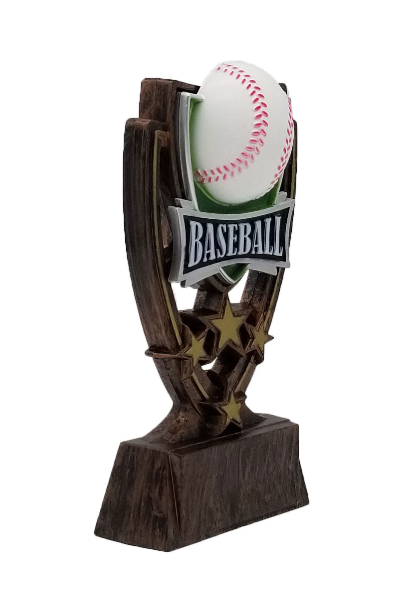 Baseball Trophy | Four Star | Personalized Baseball Award | 6 Inches Tall