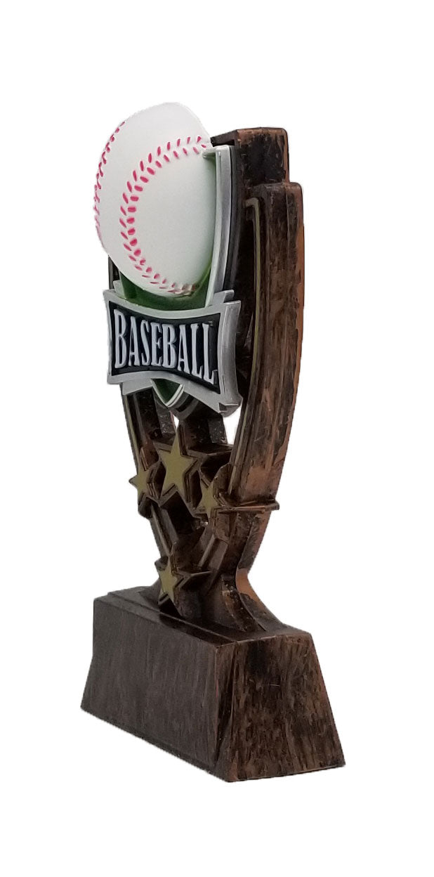 Baseball Trophy | Four Star | Personalized Baseball Award | 6 Inches Tall